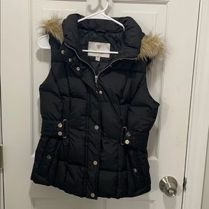 Guess black winter vest